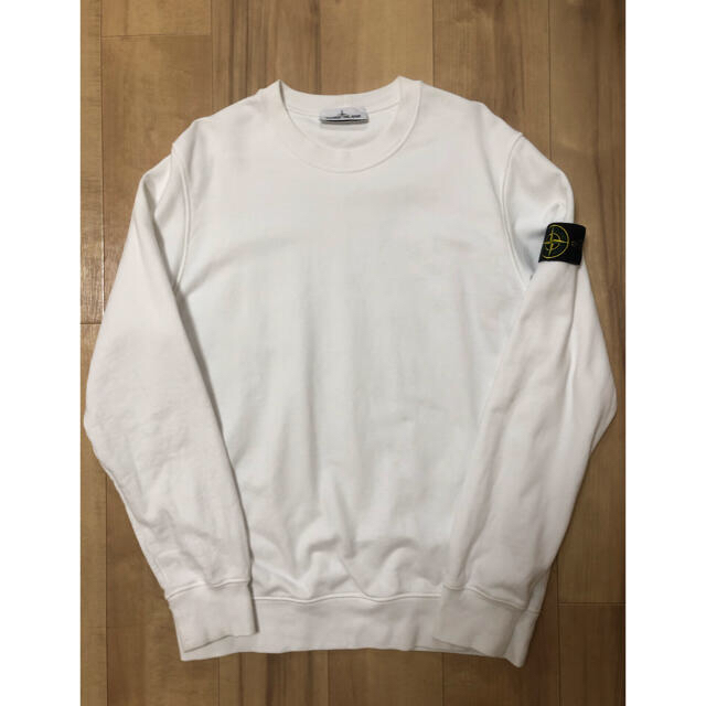 最短翌日到着 STONE ISLAND - STONE ISLAND 21ss スウェット白 今だけ 最短翌日到着 STONE ISLAND - STONE ISLAND 21ss スウェット白 今だけ