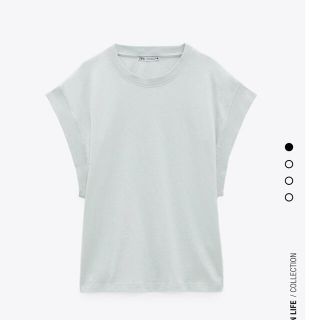 ザラ(ZARA)のZARA リブ編みTシャツ(Tシャツ(半袖/袖なし))