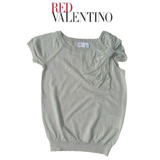 レッドヴァレンティノ(RED VALENTINO)の☆美品 RED VALENTINO 半袖 セーター(ニット/セーター)