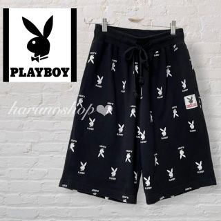 プレイボーイ(PLAYBOY)のプレイボーイ 短パン レディース メンズ 部屋着 ハーフパンツ 古着(ハーフパンツ)