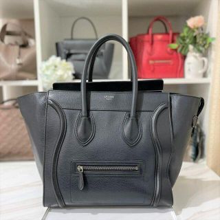 セリーヌ(celine)のセリーヌ　ラゲージ　ミニショッパー　黒　ハンドバッグ(ハンドバッグ)