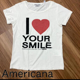 アメリカーナ(AMERICANA)の【人気ブランド！日本製！】Americanaビンテージ風半袖カットソー！(Tシャツ(半袖/袖なし))