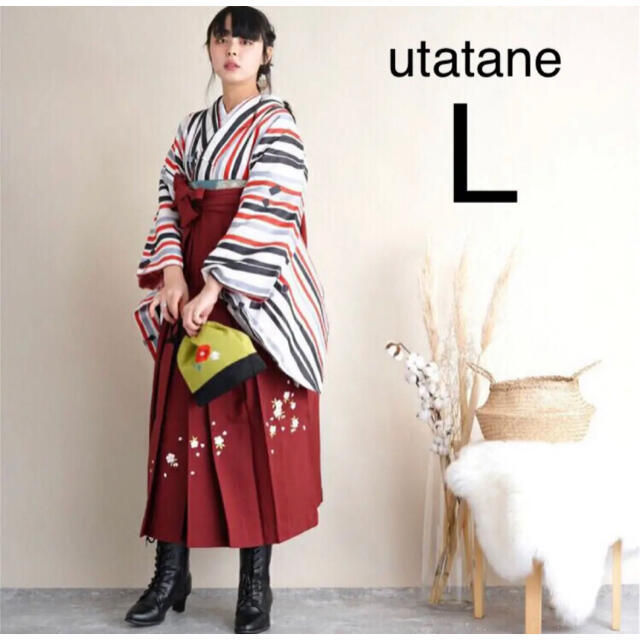 【美品】utatane ウタタネ ひよこ商店 卒業式 袴 セット LサイズRUcham_和装