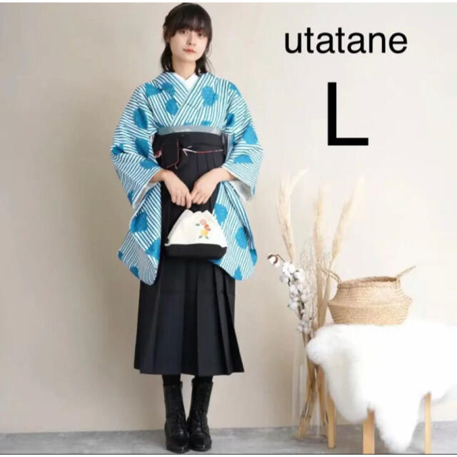 RUcham_袴L新品＆美品☆ utatane ウタタネ  ひよこ商店 袴 着物 卒業式 L