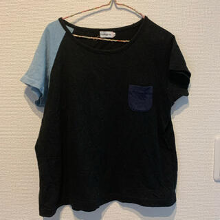 ボボチョース(bobo chose)のfrankygrow Tシャツ（黒水色）L(Tシャツ/カットソー)