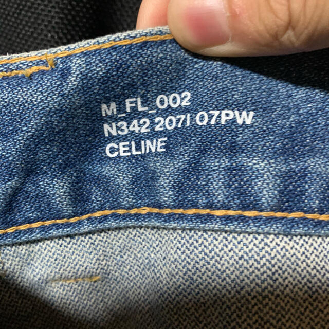 celine(セリーヌ)のCELINE 20SS センタープレスフレアデニム 27 メンズのパンツ(デニム/ジーンズ)の商品写真