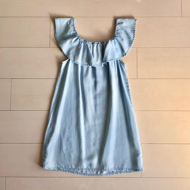 ZARA KIDS(ザラキッズ)のZARA Girls ザラガールズ＊フリルワンピース122 キッズ/ベビー/マタニティのキッズ服女の子用(90cm~)(ワンピース)の商品写真