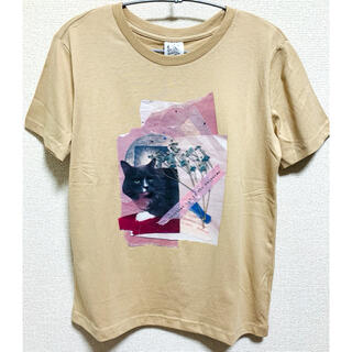 ジーユー(GU)のジーユー　GU グラフィックTシャツ　猫　ネコ　ねこ　ツンデレ　半袖(Tシャツ(半袖/袖なし))