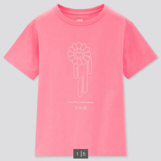 ユニクロ(UNIQLO)の新品　村上隆x Billie Eilish Uniqlo Pink 150 (Tシャツ/カットソー)