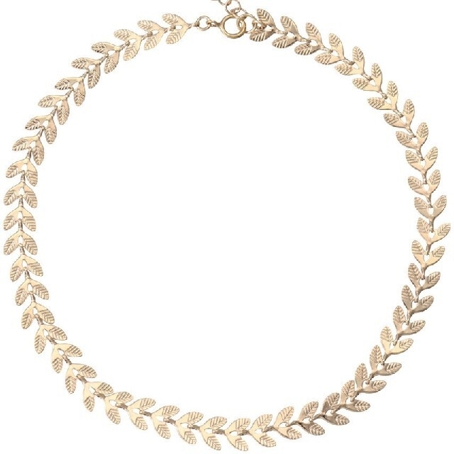 AHKAH(アーカー)のreaf motif gold chain anklet #034 レディースのアクセサリー(アンクレット)の商品写真