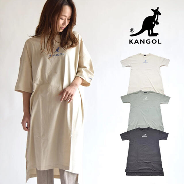 KANGOL(カンゴール)のカンゴール　ビッグTシャツワンピース　 レディースのワンピース(ロングワンピース/マキシワンピース)の商品写真