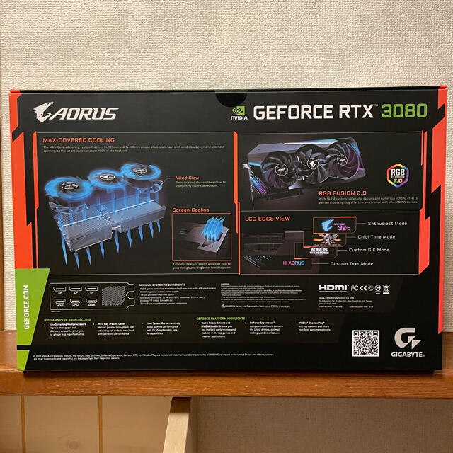 別サイトにて売り切れました GIGABYTE GeForce RTX 3080 Master 10G