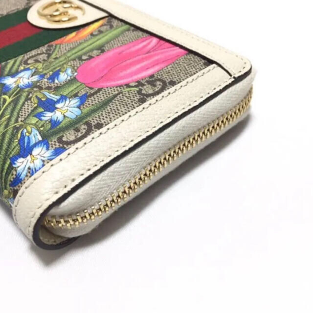 Gucci(グッチ)の正規品☆GUCCI【オフィディア】GGフローラジップアラウンドウォレット レディースのファッション小物(財布)の商品写真