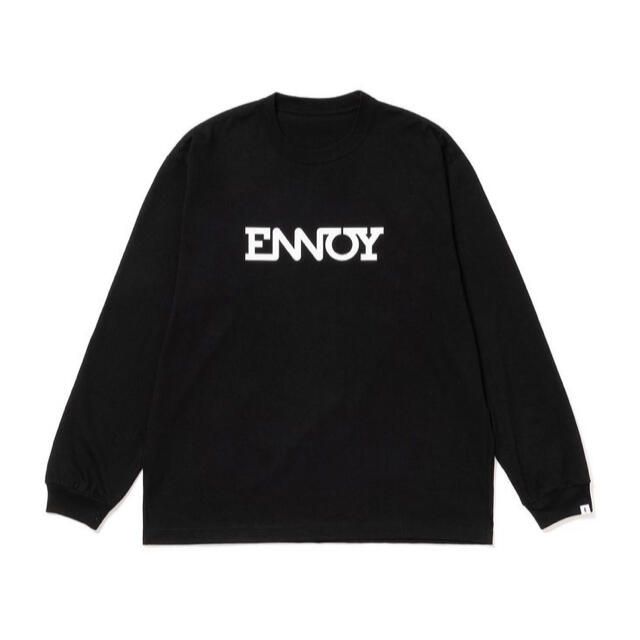 値下げ】ennoy ロンＴ黒 エンノイ - Tシャツ/カットソー(七分/長袖)