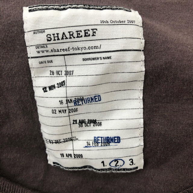 SHAREEF(シャリーフ)のSHAREEF/シャリーフ/Ｕネック/Ｔシャツ/Apple Clock メンズのトップス(Tシャツ/カットソー(半袖/袖なし))の商品写真