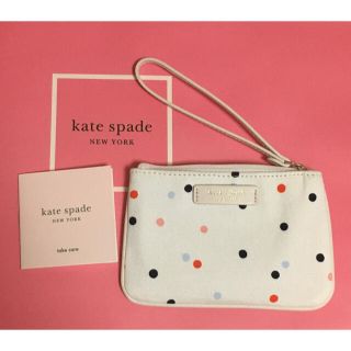 ケイトスペードニューヨーク(kate spade new york)のケイトスペード✨ドットプリントポーチ(ポーチ)