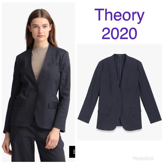 theory(セオリー)のK.N様専用　Eco Crunch Wash CL Staple JKT UL  レディースのジャケット/アウター(ノーカラージャケット)の商品写真