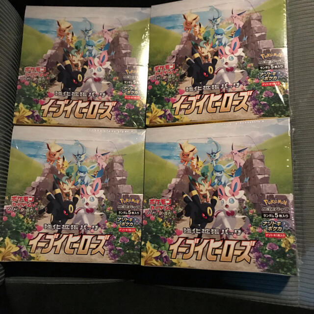 ポケモン - ポケモンカード　強化拡張パック　イーブイヒーローズ  box  4箱