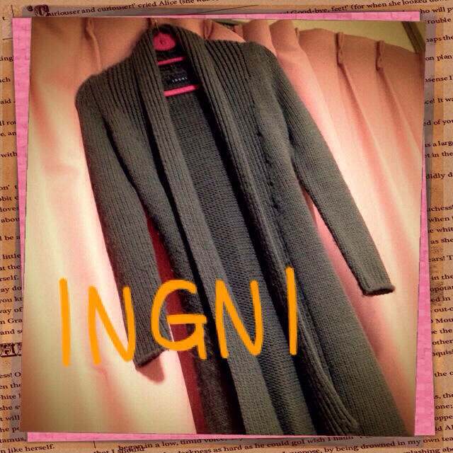 INGNI(イング)のニットガウン♡ レディースのジャケット/アウター(ロングコート)の商品写真