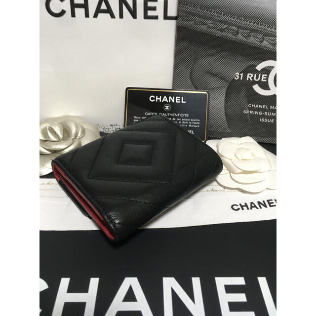 CHANEL(シャネル)の美品♡ シャネル マトラッセ シェブロン 2.55 三つ折り財布 正規品 レディースのファッション小物(財布)の商品写真