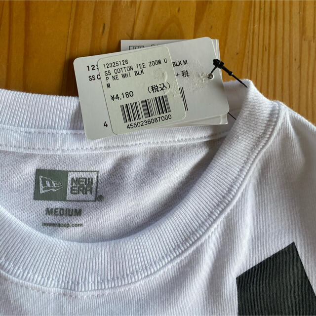 NEW ERA(ニューエラー)の【新品】NEW ERA ニューエラ Tシャツ メンズ コットン Tシャツ 白 メンズのトップス(Tシャツ/カットソー(半袖/袖なし))の商品写真
