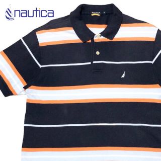 ノーティカ(NAUTICA)の＊3700 nautica ノーティカ　ノーチカ　マルチボーダー　ポロシャツ (ポロシャツ)