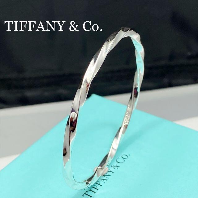 新品仕上 ティファニー ナイフエッジ ツイスト ブレスレット バングル