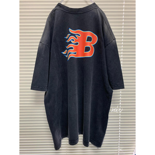 新品【 BALENCIAGA 】オーバーサイズ Flame Tシャツ L