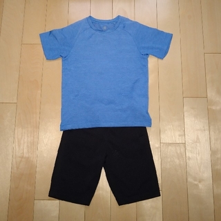 ユニクロ(UNIQLO)のUNIQLO　Tシャツ＆ショートパンツセット　サイズ120(Tシャツ/カットソー)