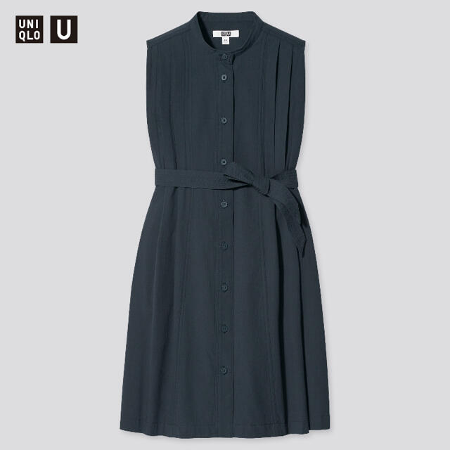 UNIQLO(ユニクロ)の新品ユニクロU/シアサッカーワンピース160cm レディースのワンピース(ひざ丈ワンピース)の商品写真