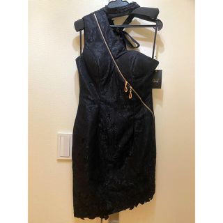 ローブ(ROBE)の新品 未使用 美品 ♡ ROBEdeFLEURS Glossy 黒 ドレス(ミニドレス)