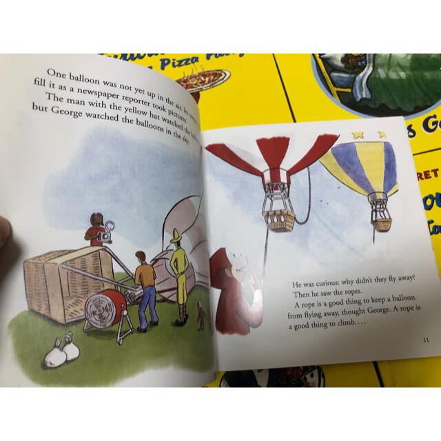 Curious George 英語絵本6冊　お猿さんのジョージシール付き エンタメ/ホビーの本(洋書)の商品写真