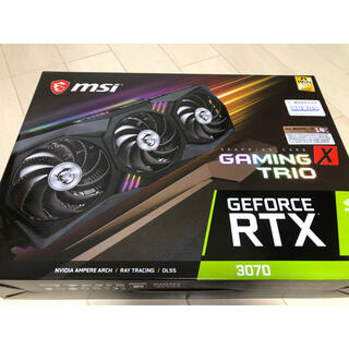 【美品】MSI GeForce RTX 3070 GAMING X TRIO(PCパーツ)