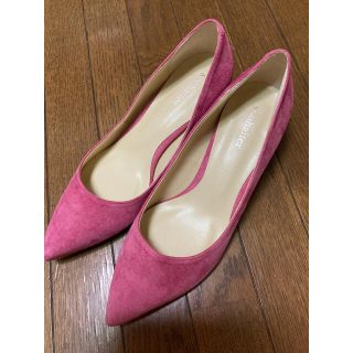 アナトリエ(anatelier)の【新品】本革スウェード ピンク パンプス(ハイヒール/パンプス)