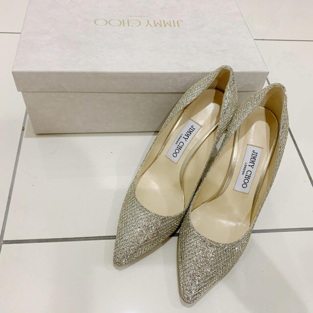 JIMMYCHOO キラキラパンプス