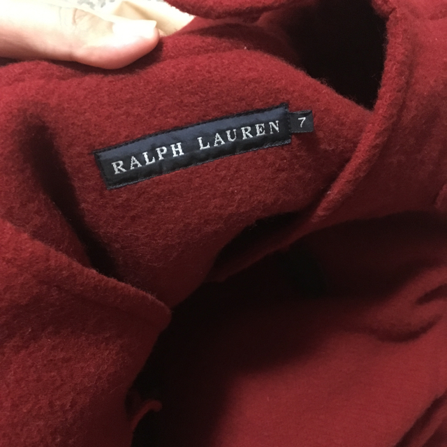 Ralph Lauren(ラルフローレン)の赤コート レディースのジャケット/アウター(ロングコート)の商品写真
