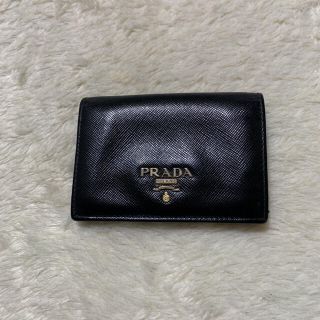 プラダ(PRADA)の中古　PRADA カードケース　ブラック(名刺入れ/定期入れ)