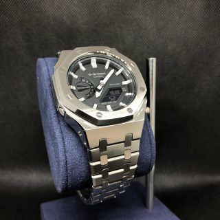 ジーショック(G-SHOCK)のGA-2100本体付き ステンレスベルトセット カシオーク カスタム Gショック(腕時計(アナログ))