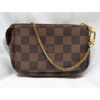 ルイヴィトン(LOUIS VUITTON)のルイヴィトン ダミエ ミニ ポシェットアクセソワール ポーチ N58009(ポーチ)