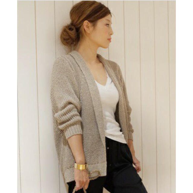 Deuxieme Classe LIRY LINEN アゼカーディガン