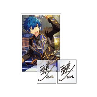 新品★あんスタ★Eden【漣ジュン】サインステッカー★スターラメver.