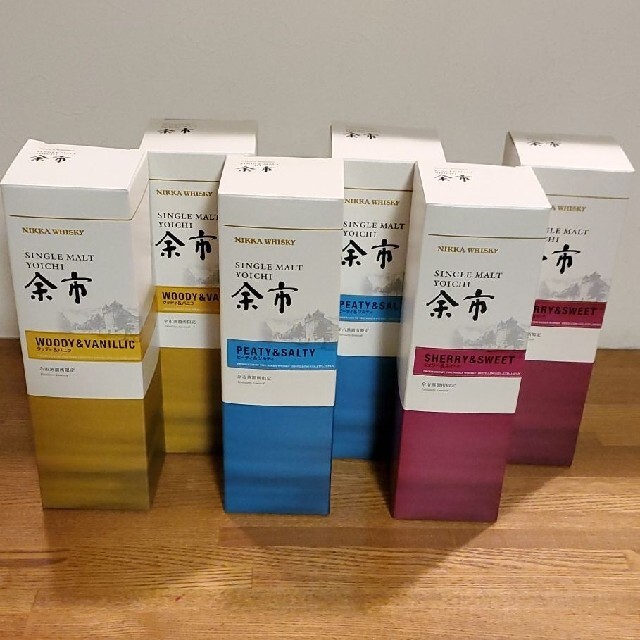 人気商品の ニッカウヰスキー 6本セット 余市蒸溜所限定品 3種×2本