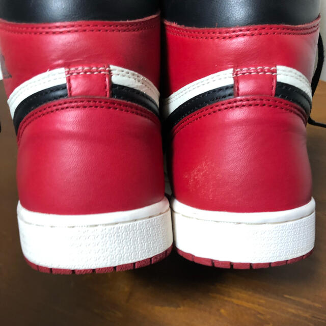 NIKE(ナイキ)の週末値下げjordan1 bred toe 26.5cm us8.5 メンズの靴/シューズ(スニーカー)の商品写真