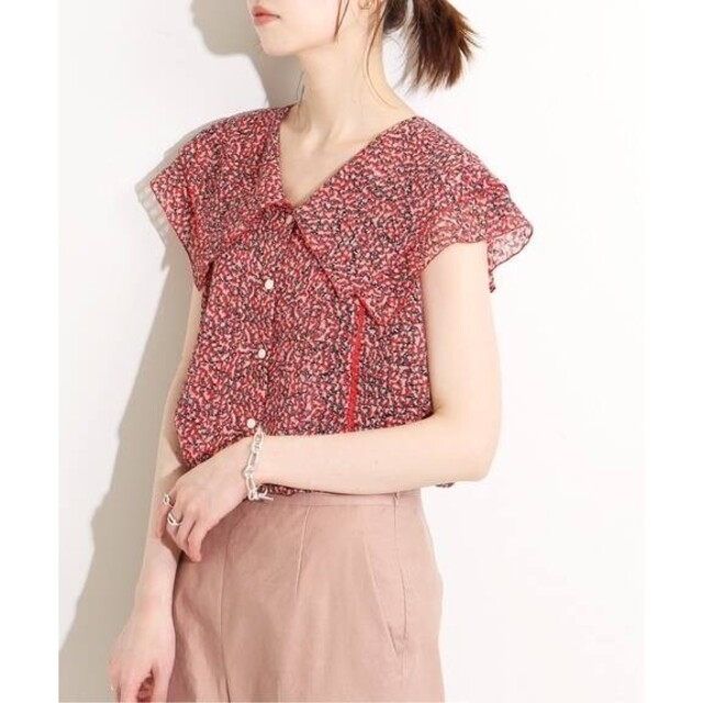 nnn様専用 IENA LA BOUCLE Wカラープリントブラウス nnn様専用 IENA LA BOUCLE Wカラープリントブラウス