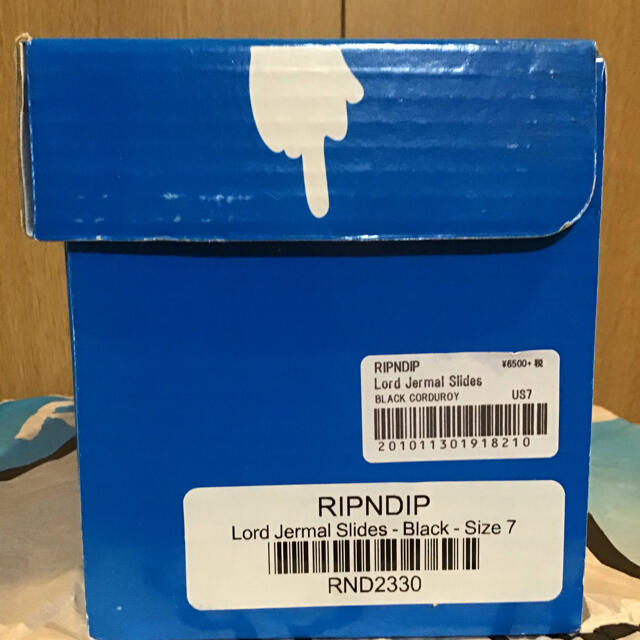 新品未使用　RIPNDIP  サンダル　ブラック　猫柄 メンズの靴/シューズ(サンダル)の商品写真