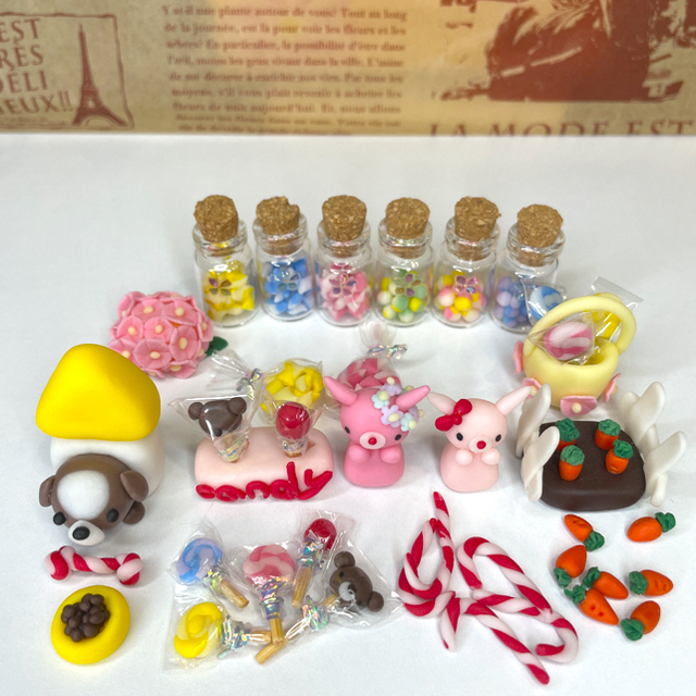 ハンドメイド ミニチュア キャンディー 樹脂粘土 フェイクお菓子 飴の通販 By ねこのしっぽ ラクマ