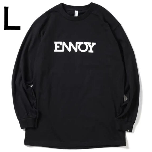 新品未使用 最安値】ENNOY L/S TEE (BLACK)Lサイズ-