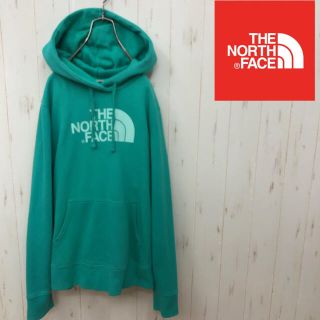 ザノースフェイス(THE NORTH FACE)のノースフェイス　ビックロゴパーカー　エメラルドグリーン　レディースM(パーカー)