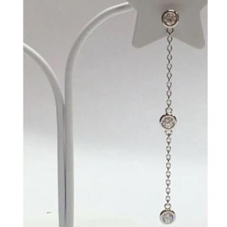 ダイヤモンド ピアス バイザヤードタイプ プラチナ 0.30ct(ピアス)