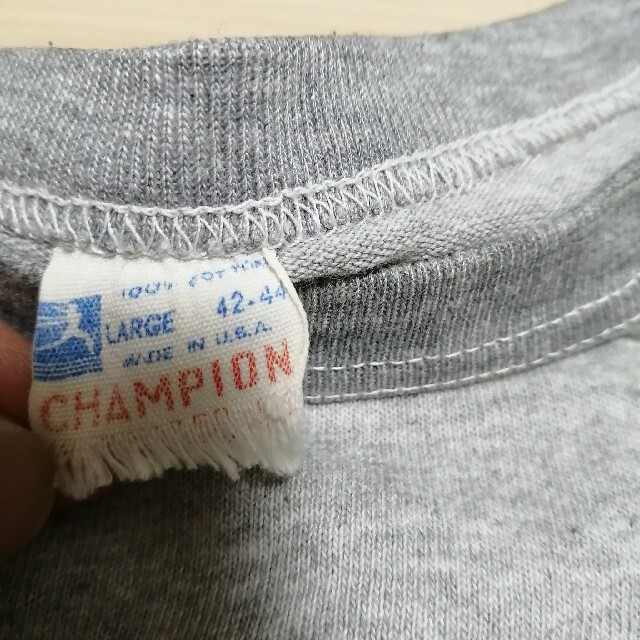 60s champion　1段カレッジ　Tシャツ L